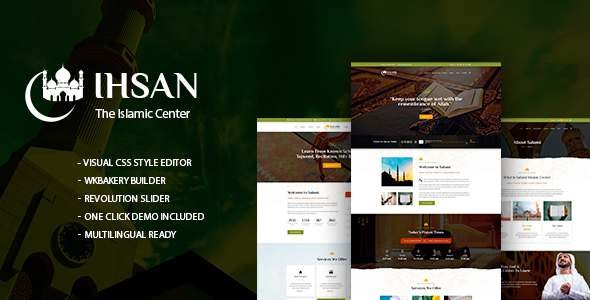 Ihsan - Islamic Prayer Center TFx WordPress