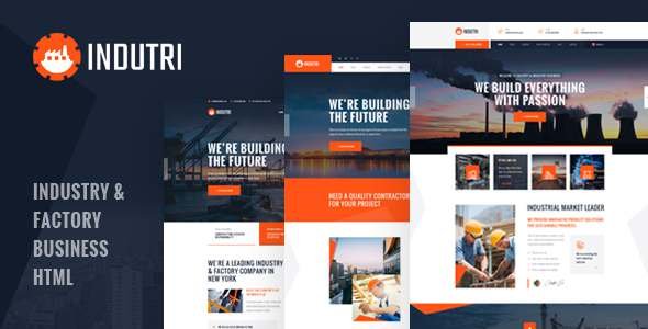 Indutri - HTML Template For Industry amp Factory Business TFx