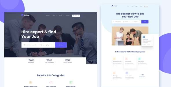 Jobco - Job Board Sketch Template TFx