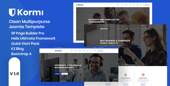 Kormi  Responsive Multipurpose Joomla Template TFx