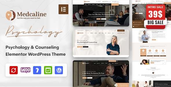 Medcaline - Psychology amp Counseling WordPress Theme TFx