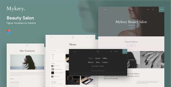 Mykery - Beauty Salon Figma Template TFx