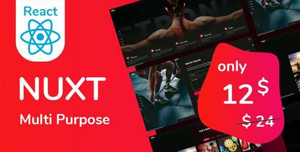 Nuxt  React Multi-Purpose Template TFx SiteTemplates