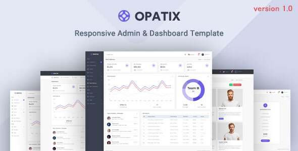 Opatix - Admin amp Dashboard Template TFx