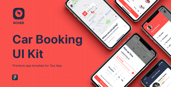 ROVER - Taxi UI Kit for Figma TFx
