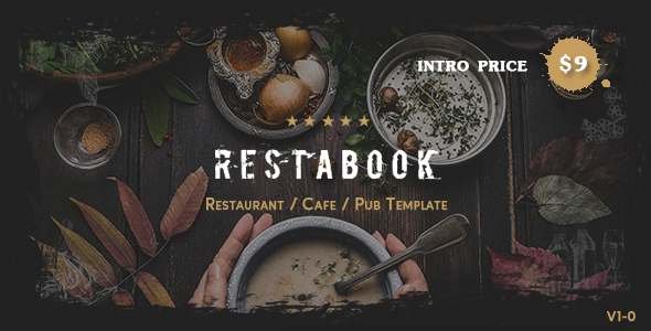 Restabook - Restaurant  Cafe  Pub Template TFx
