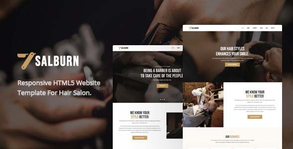 Salburn - Hair and Salon HTML Template TFx