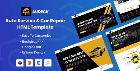Audeck - Auto Servicing HTML Template TFx