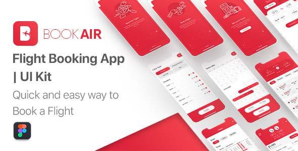 BookAir - Figma UI Kit for Mobile App TFx