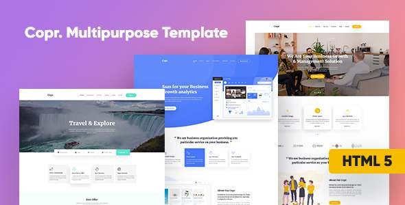 Copr Multipurpose Agency HTML Template TFx