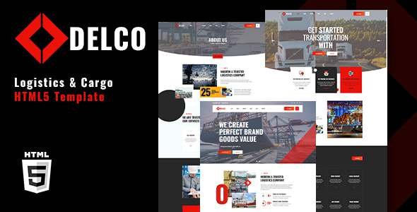 Delco  Logistics amp Cargo HTML5 Template TFx
