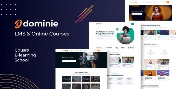 Dominie  LMS amp Online Courses PSD Template TFx