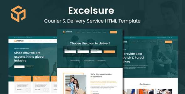 Excelsure - Courier amp Delivery Services HTML Template TFx