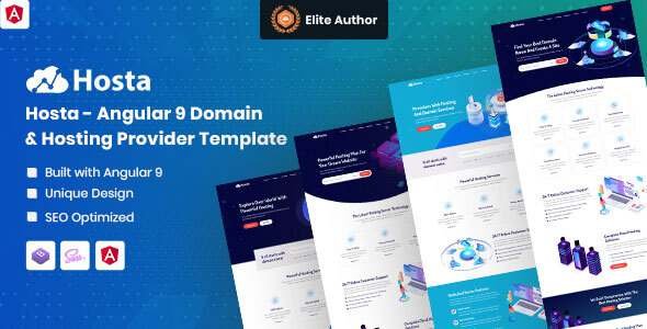 Hosta - Angular 9 Domain amp Hosting Template TFx