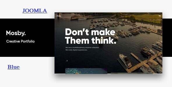 Mosby - Creative Portfolio Joomla Template TFx