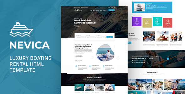 Nevica - Luxury Boats Rental HTML TFx SiteTemplates