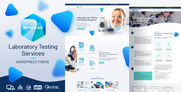NovaLab - Medical Research WordPress Theme TFx
