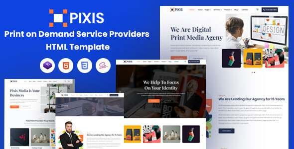 Pixis - Print on Demand Service Providers Template TFx