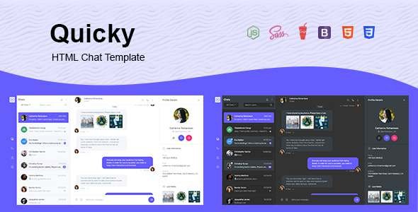 Quicky - HTML Chat Template TFx SiteTemplates