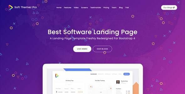 Soft Themez - Gatsby React Software Landing Page TFx