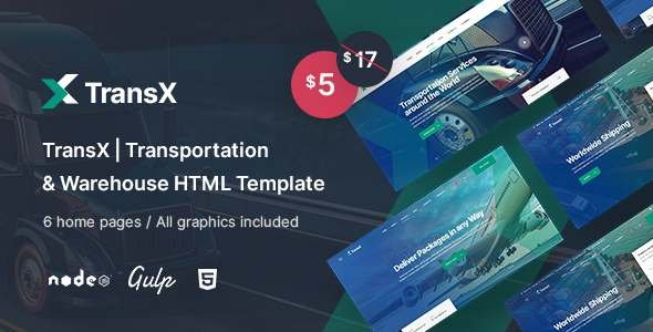 TransX  Transportation amp Logistics HTML Template TFx