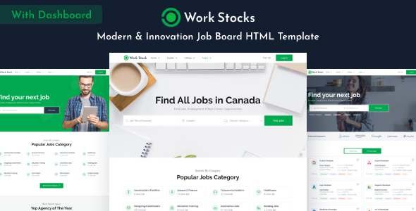 Work Stocks - Job Board HTML Template TFx