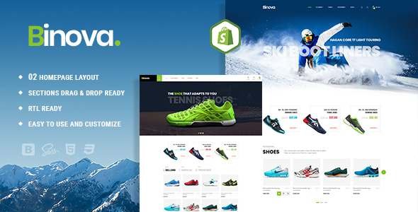 Binova  Shoes Store Shopify Theme TFx Shopify