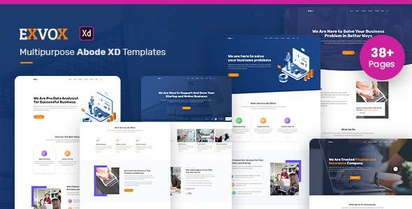 Exvox - Multipurpose Adobe XD Template TFx