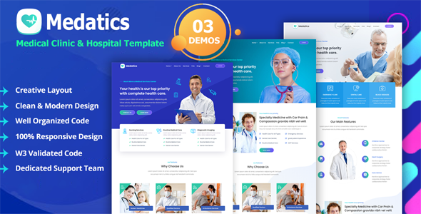Medatics - Medical Doctor Clinic amp Hospital Template TFx