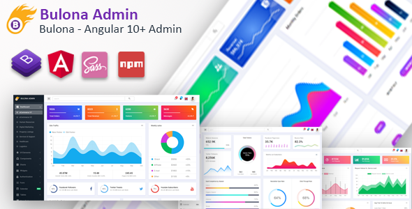 Bulona - Angular 10 Admin Template TFx SiteTemplates