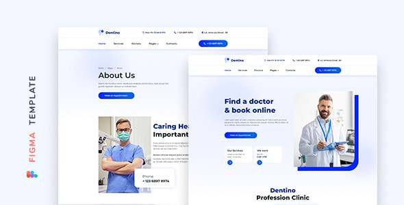 Dentino  Dental Clinic Template for Figma TFx