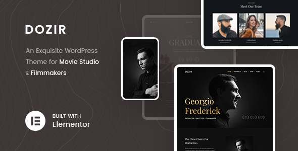 Dozir - Movie Studios amp Filmmakers WordPress Theme TFx