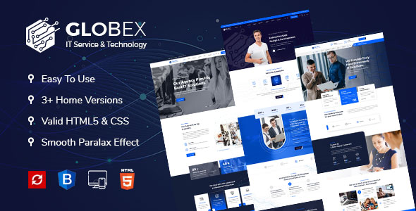 Globex  IT Solutions amp Multi Services HTML5 Template TFx