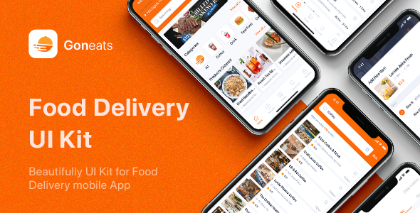 GonEats - Food Delivery UI Kit for Sketch TFx