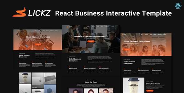 Slickz - React Business Interactive Template TFx