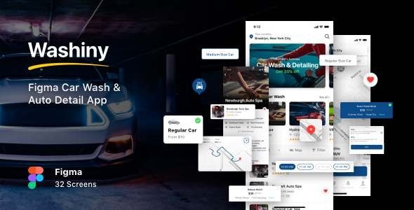 Washiny - Figma Car Wash amp Auto Detail App TFx