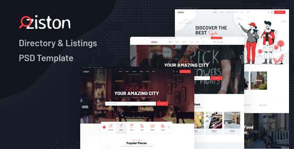 Ziston - Directory amp Listings PSD Template TFx