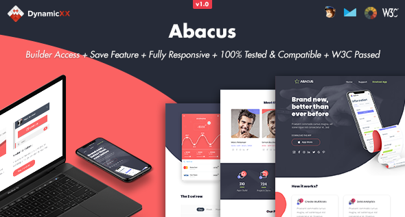 Abacus - Responsive Email  Online Template Builder TFx