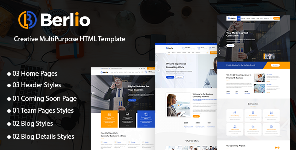 Berlio - Multipurpose Business And Agency HTML Template TFx
