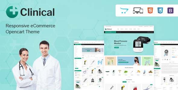Clinical - Health Medical OpenCart Theme TFx