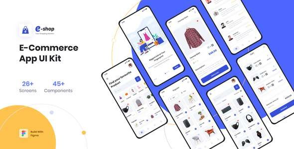E-Shop Ecommerce App UI Kit TFx