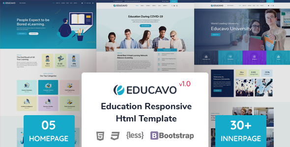 Educavo - Education HTML Template TFx SiteTemplates