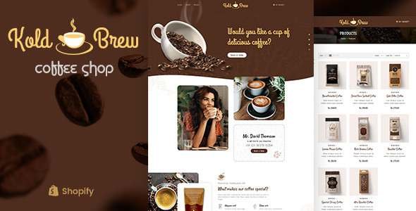 KoldBrew - Coffee Shop Shopify Theme TFx