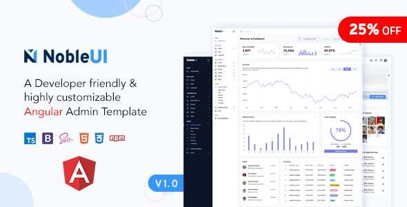 NobleUI - Angular 10 Admin Template TFx