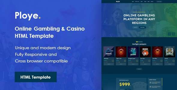 Ploye - Online Gambling and Casino HTML Template TFx