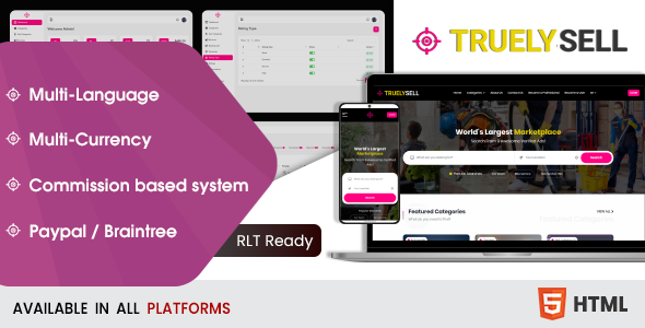 Truelysell - Bootstrap HTML Template TFx