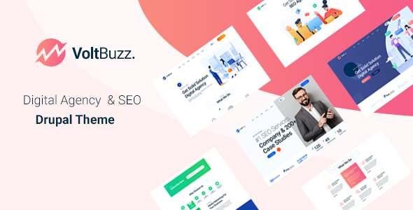 VoltBuzz - SEO amp Marketing Agency Drupal 9 Theme TFx