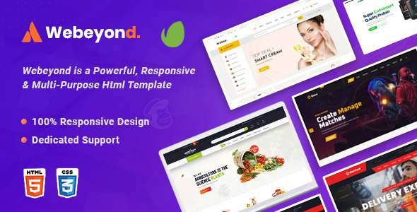 WeBeyond - Multipurpose HTML5 Template Package TFx