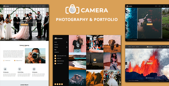 Camera - Photography and Portfolio Joomla Template TFx