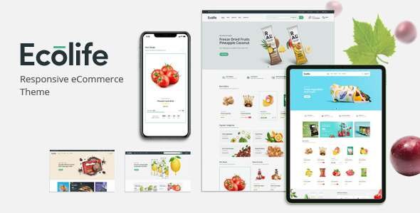 Ecolife - Organic Food Cosmetic amp Multipurpose Magento 2 Theme TFx